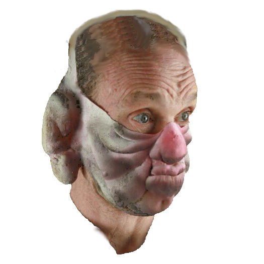 (image for) Fatso Darkside-Brand Latex Halloween Mask -DK037 - Click Image to Close