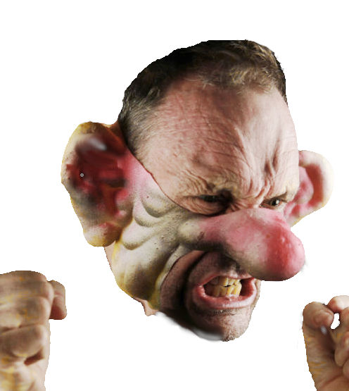 (image for) Grumpy Person Darkside-Brand Latex Halloween Mask -DK020