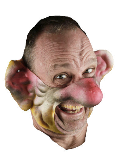 (image for) Grumpy Person Darkside-Brand Latex Halloween Mask -DK020