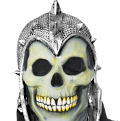 (image for) Skull Zombie Warrior Halloween Horror full head latex mask with helmet and neck -N93510