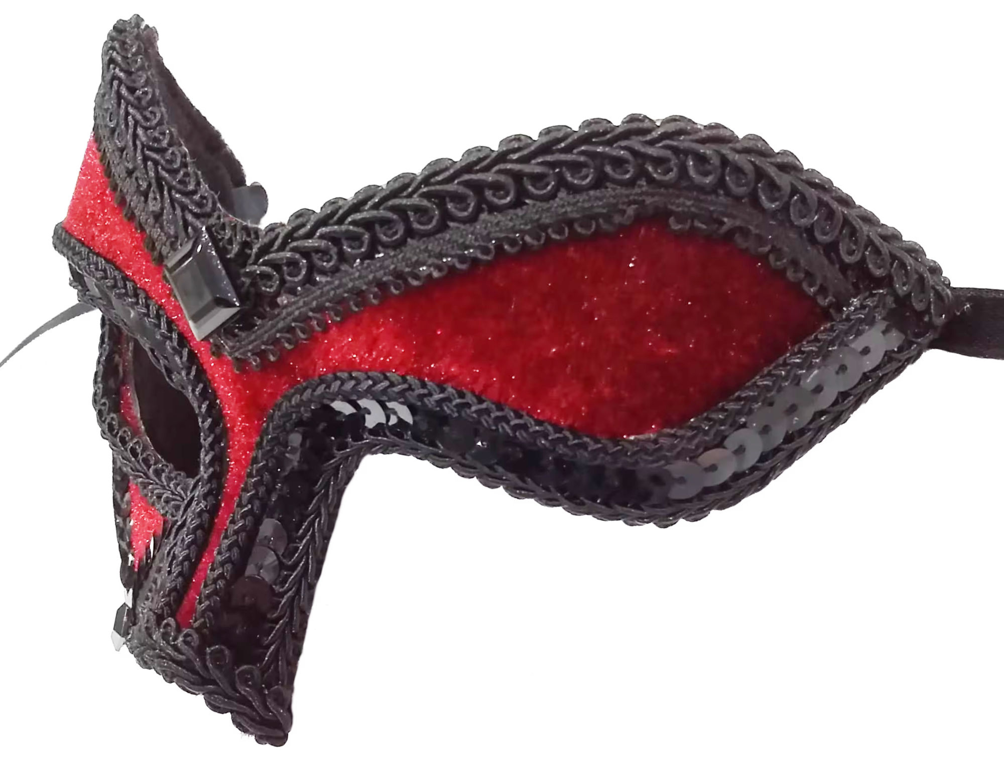 (image for) Atlantis Deep Red & Black Men's Mask - Costume Eyemask UM147M