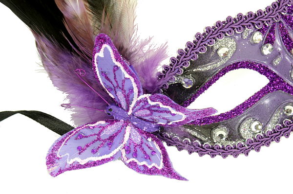 (image for) Purple Butterfly LauraLucci Collection Party Masquerade Mask - U978