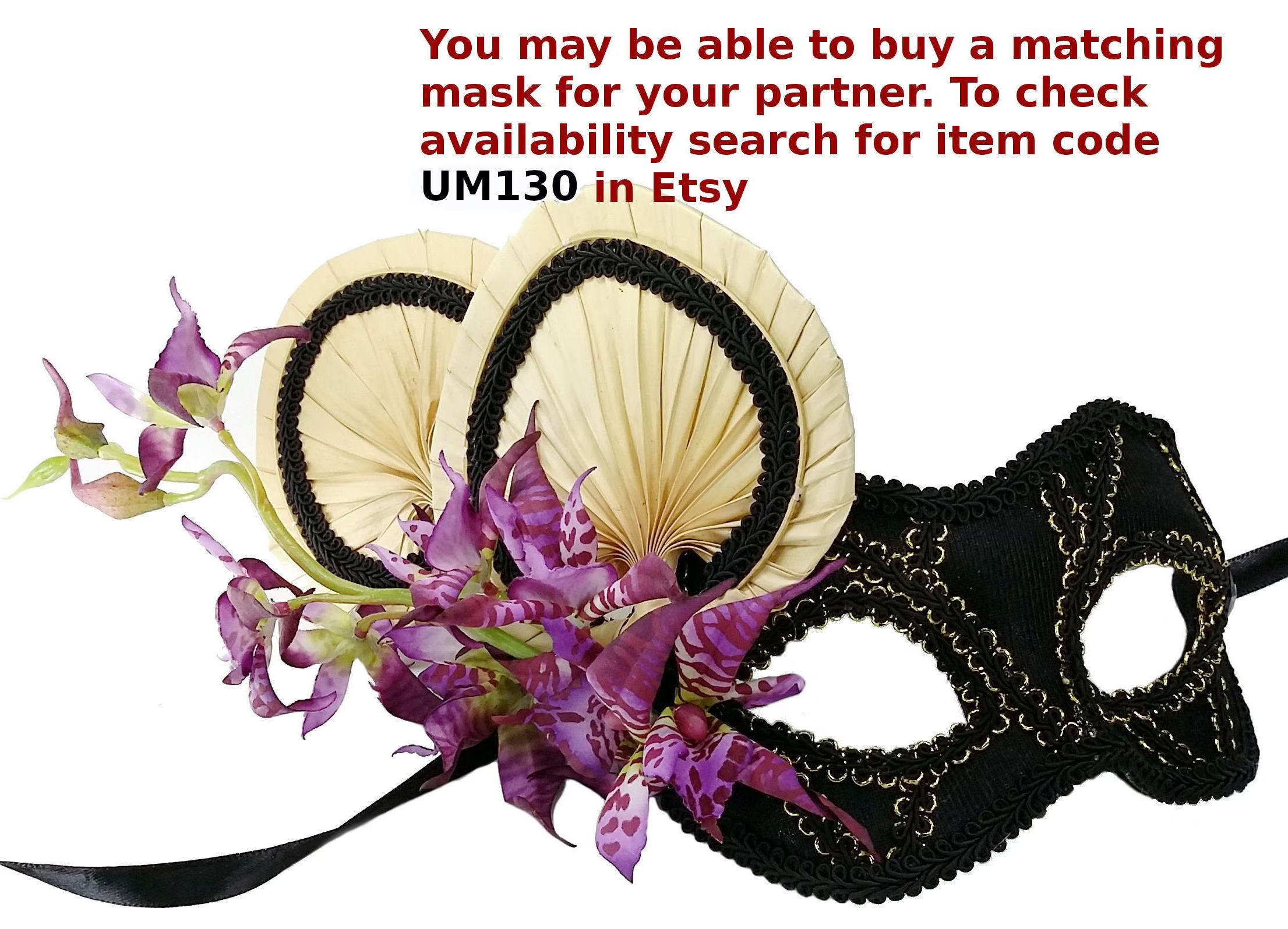 (image for) Superhero Black & Gold Male Party Mask UM149 - Male Venetian Mask