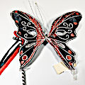 (image for) Black & Red Butterfly Mask with stick - SW31256