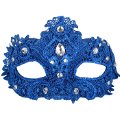 (image for) Crystal Lace Blue Masquerade Party Mask Halloween - ND4085BL