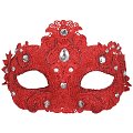 (image for) Crystal Lace Red Masquerade Christmas Party Mask Halloween - ND4085R