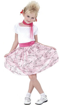 (image for) 50's Hop Girl - Child Costume Small (3-4yo) Halloween Book Week -QCP5904S