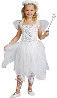 (image for) White DeLuxe Angel Child Costume Nativity Christmas Book Week Halloween QCO5949S