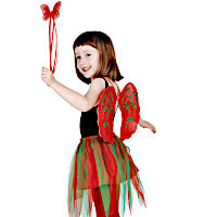 (image for) Christmas Child Angel Fairy Costume Tutu Wings Wand N80015 - Small Child - N80015S