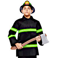 (image for) Firefighter (Fireman) Child Costume Small (4-6yo) Halloween WIC5840S