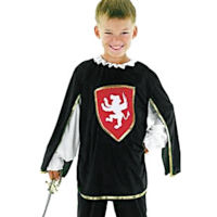 (image for) Musketter black Costume for Child Medium 5-7 y.o. QCO5934M