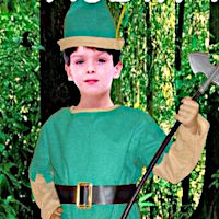 (image for) Robin Hood Child Costume 4-6yo. Medieval Halloween Book Week CPC030S