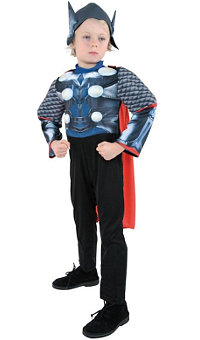 (image for) Thor Muscle Chest Child Costume Superhero Marvel -Halloween Small (3-5yo) DF3806S