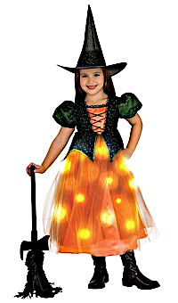 (image for) Twinkle Witch Costume small for child 3 to 4 y.o. ON SALE as lights not work RC8831536S