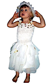 (image for) White Christmas Fairy Dress/Angel Child Medium (4-6yo) QCO3706M