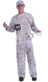 (image for) Male Adult Funny Costume 'Bathroom Wall Guy' Standard Size -WIC68372STD