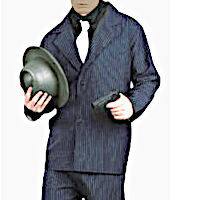 (image for) Gangster Adult Costume 1920's Al Capone, Mafia - MEDIUM CPC014STD