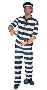 (image for) Prisoner Adult Costume -Halloween (Small) RC888433-S
