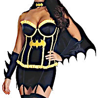 (image for) Justice League BatGirl Female Sexy Costume SMALL Halloween RC889900S