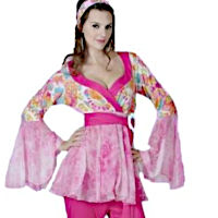(image for) Hippie Adult Female Costume Hallween Size: Standard size 8-10 160-170cm CPC044Std
