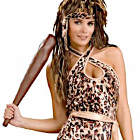 (image for) Pre-historic Cave Sexy Woman Costume for Adults SMALL PAF105S