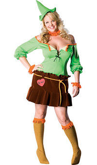 (image for) Sexy Wizard Of Oz Scarecrow Adult Female Costume Halloween Plus size - RC17565Plus
