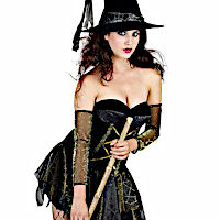 (image for) Sexy Witch Adult Nice Costume Halloween QCO5833 MEDIUM/LARGE QCO5833M/L