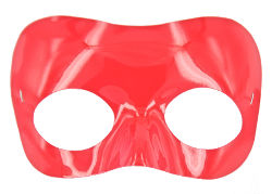 (image for) Simple Red Plastic Half Mask - SR3000R