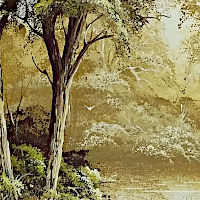 (image for) Framed "Ovens River" Original Oil Painting by Thomas Groves- PNT-0144