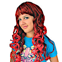 (image for) Curly Red Fancy Long Wig - 'Kate' QWI6735A