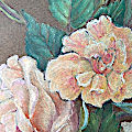 (image for) "Rose Glengarry" FRAMED painting by Marjory Stanway - PNT-0151